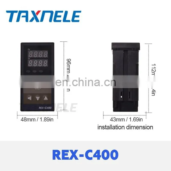 Dual Digital PID Temperature Controller REX-C400 With Sensor K Thermocouple M6 Input SSR ReplyOutput SSR-40DA REXC-400 photo-3