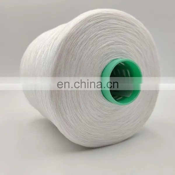 Wholesale China Brands 100% Spun Polyester Sewing Thread Raw White Color Dyeing Tube photo-2