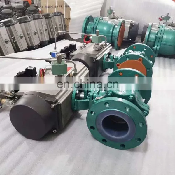 Double Acting Spring Return Ball Valve Butterfly Valve Pneumatic Actuator photo-2