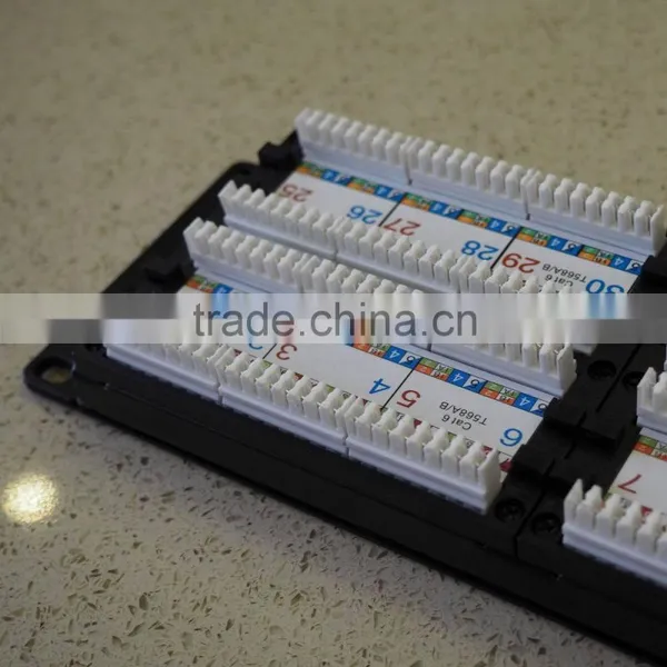 Short Delivery 1U Patch Panel RJ45 UTP 8P8C Network 24 Ports photo-3