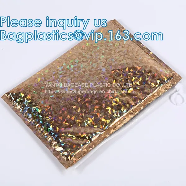 Metallic Foil Bubble Envelope, Ziplock Bubble Bags, Postal Mailing Envelopes, Aluminized Foil Bubble Maile