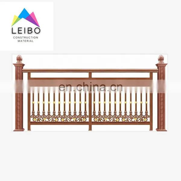Welded Black Garden Fence Aluminum Small Villa Border Outdoor Panels Aluminum Decorative Metal Garden Fences Classic Style Fence