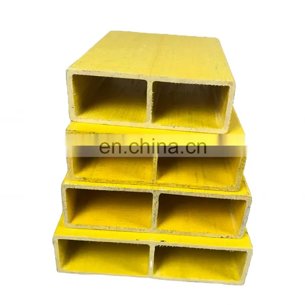 Pultrusion hollow square tube pultruded profiles FRP rectangular plastic pipe tube