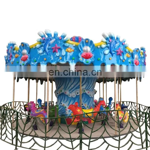 China Manufacturer 16 Seats China Fairground Attractions Theme Park Carousel on Sale photo-3