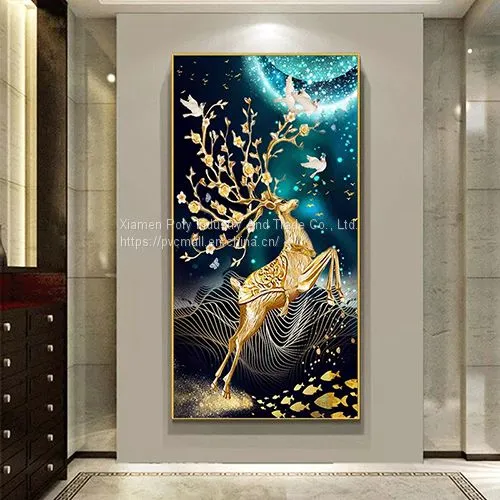 Abstract Painting Horse Crystal Porcelain Painting Art Living Room Decoration photo-2