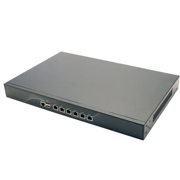 1U Rack Mount Network Hardware Computer Intel Celeron J4125 Quad Core 2.0GHz 6 RJ45 Gbe LAN VGA Firewall/Router/VPN PfSense PC