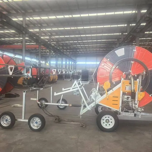Agricultural Reel Hose Irrigation Machinery With Multi-sprinkler Truss Type
