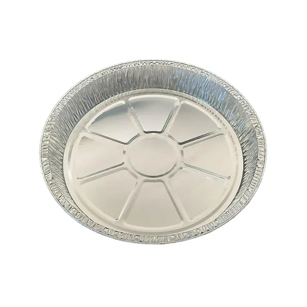 Round 2000ml Disposable Aluminum Foil Container 290x42mm for Baking Roasting and Serving photo-2