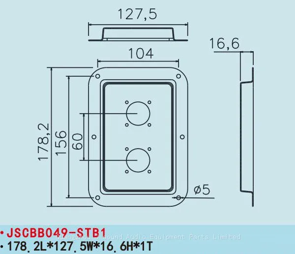 JSCBB049-STB1 Anti-collision Design Speaker Parts Placa Trasera Del Altavoz Back Plate for PA Speakers Suitable for Speakon NL8 photo-2
