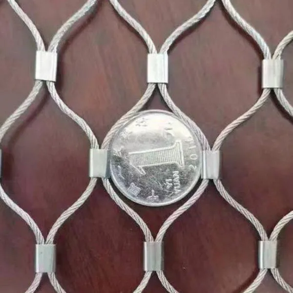 304/316 Stainless Steel Rhombus Cable Mesh for Stair Railing and Zoo Use photo-3