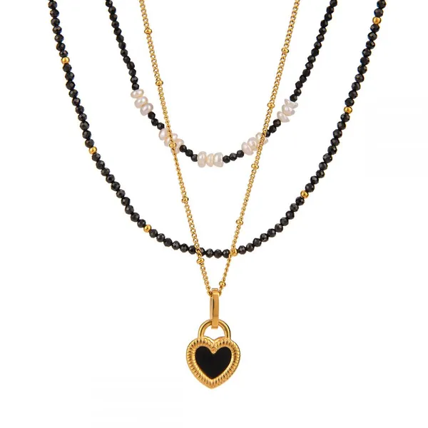 Exquisite Waterproof Minimalist Stainless Steel Gold Necklace - Custom Fashion Jewelry photo-4
