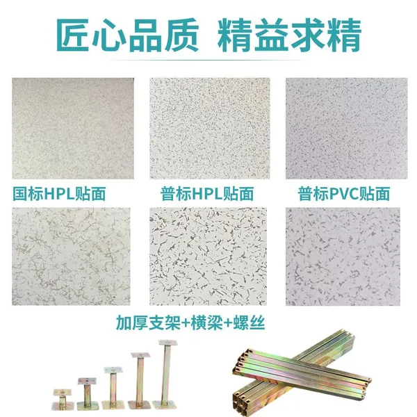 All Steel Anti-Static Flooring 600*600*35mm for Computer Room / Data Center – High Strength Foam Cement Fill, HPL/PVC Laminate photo-3