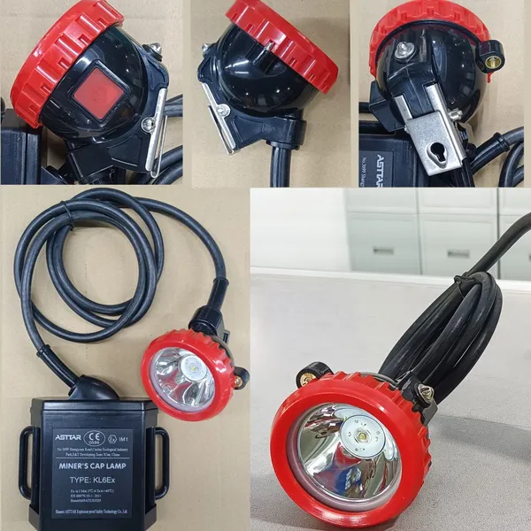 ATEX KL6Ex Mine Helmet Safety HeadLamp Rechargeable LED Miner Cap Lampt for Underground Coal Mine Work