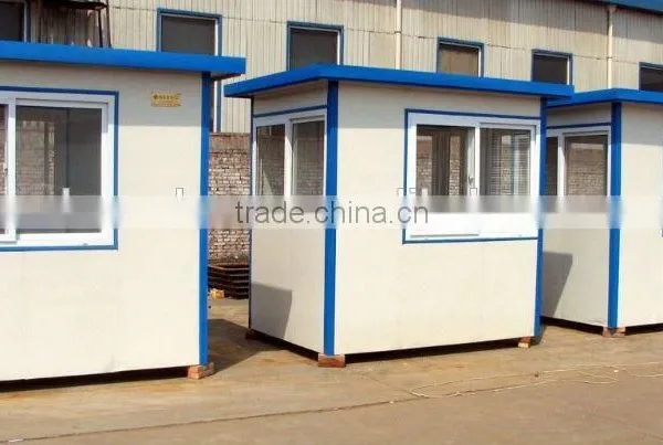 High Quality Factory Price Movable Portable Outdoor House Stainless Steel Guard Security Prefab Sentry Box photo-2