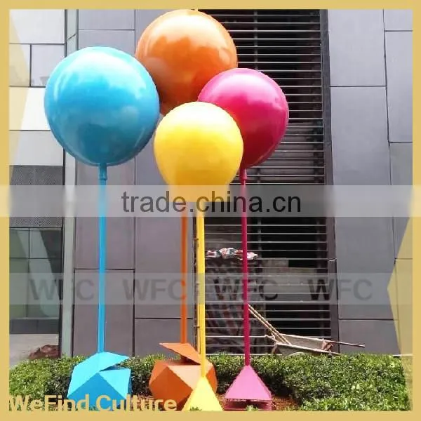 Outdoor Decoration Sculptures Metal Multicolor Air Balloon