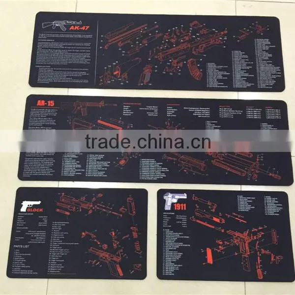 2016 New Design Custom AR-15,AK47,Glcok,1911 Gun Cleaning Mat,gun Mat for Rifle & Pistol Preparing and Cleaning Quality Choice photo-2