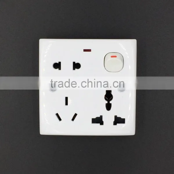 Bangladesh 8 Pin Wall Switch Socket With Led Light, 8 Pin Socket photo-2