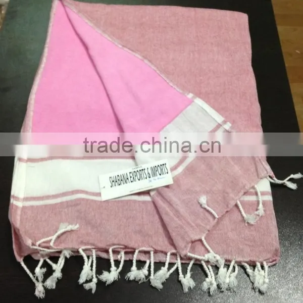 High Quality Fouta With Terry Pestemal Turkish Towel photo-3