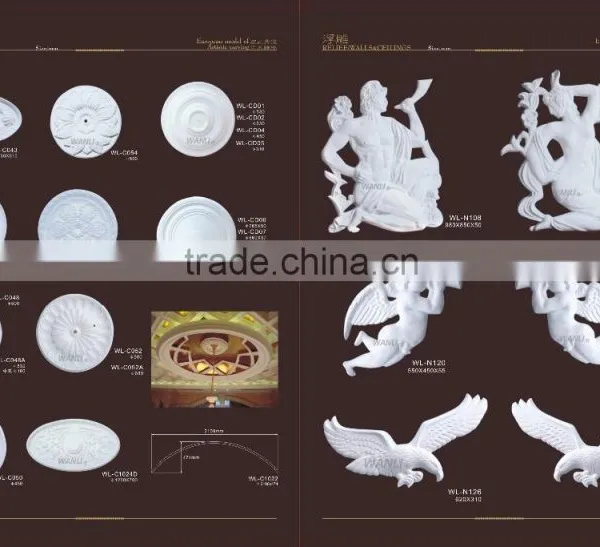 Cornice Design Idear for House Ceiling/wall Plaster Light Panel