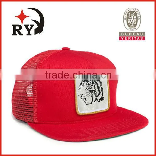 Promotional Plush Tiger 3d Mesh Summer Hats 2014 Snapback With Custom China