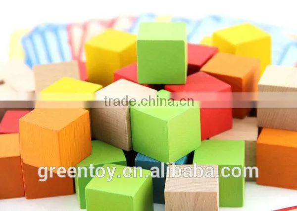Wooden Educational Toy Blocks Wooden Cubes
