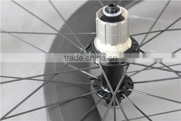 Bicycles Carbon Wheels Wide Carbon Wheels With Sapim Spokes Chinese Carbon Wheelset W56T photo-3