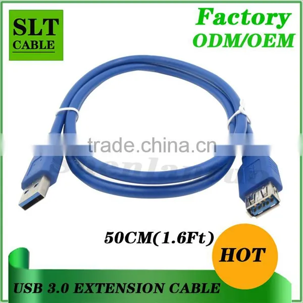 Shenlantuo USB 3.0 Extension Cable A Male to A Female 50cm USB 3.0 AM To AF Cable for Data Sync and Charging photo-3
