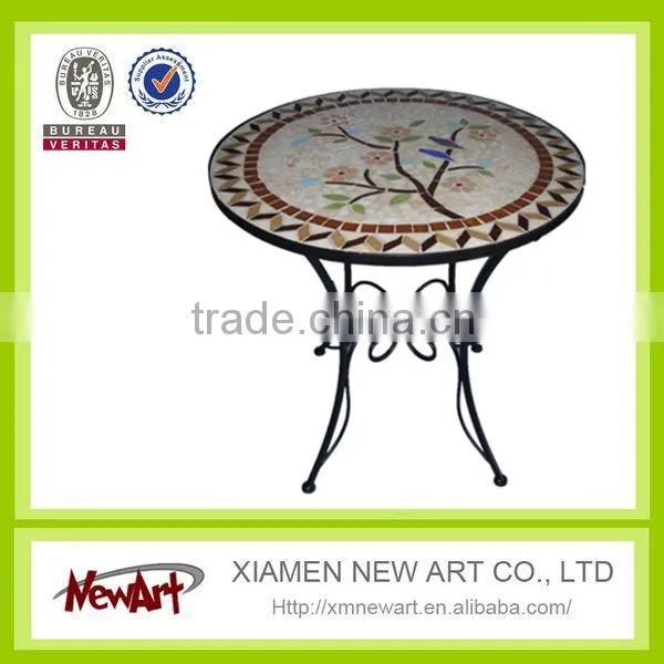 Wholesale Outdoor Garden Mosaic Metal Table Patio Outddor Mosaic Furniture Metal Table photo-5