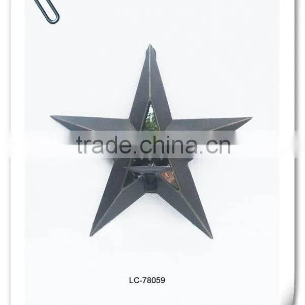 LC-78043 Wholesale Home Decorative Iron Metal Classical 3 Star Home Art Decor photo-3