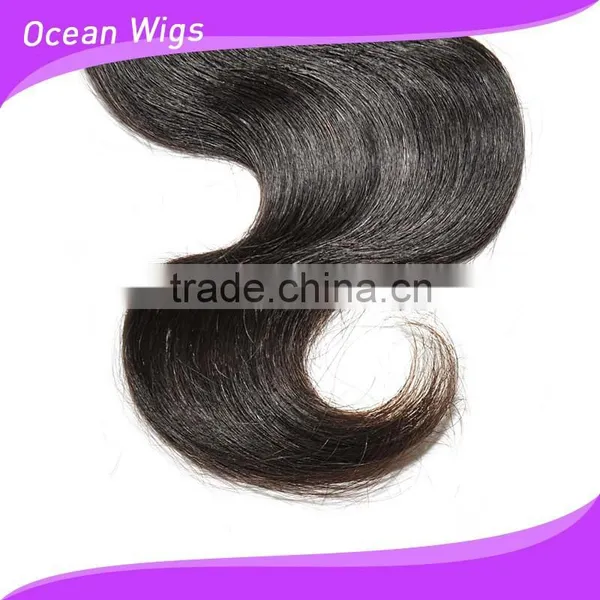 Virgin Hair Bundles With Lace Closure, Body Wave, Natural Color photo-4