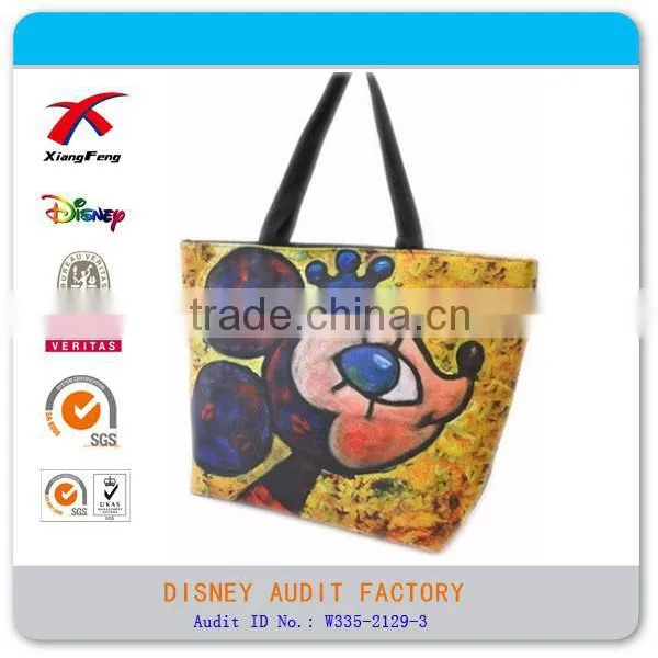 Lady Reusable Canvas Shopping Tote Bag Hand Bag photo-4