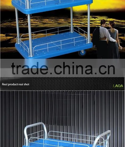 LAOA Double Layer Silence Flat Trolley Double Handle and Bear 150KG 200KG 300KG photo-6