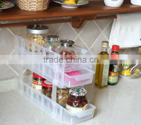 PP 33.4*14*6 High Quality Kitchen Storage Box/storage Rack photo-4