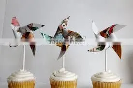 ~~New Arrival~~minipinwheel Cupcake Toppers