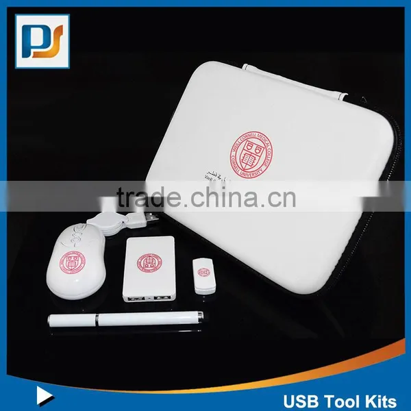 Hot Selling Usb Travel Charging Set in White/computer Usb Kit for Traveling Use/power Bank Travel Set photo-3