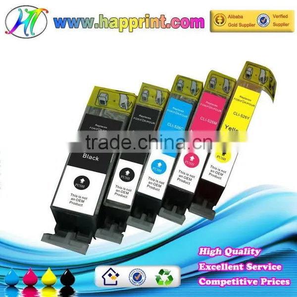 Factory Wholesale Office Ink Cartridge for Canon PGI-525 CLI-526 Compatible Ink Cartridge for Canon IP4850