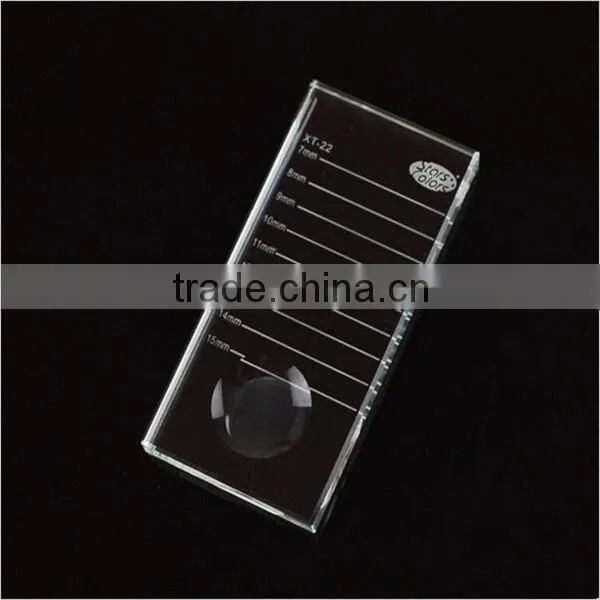 Prime Silk Eyelash Extnsions Glass Lash Holder Glue Pallet Crystal U-Shaped Plate Eyelash photo-2