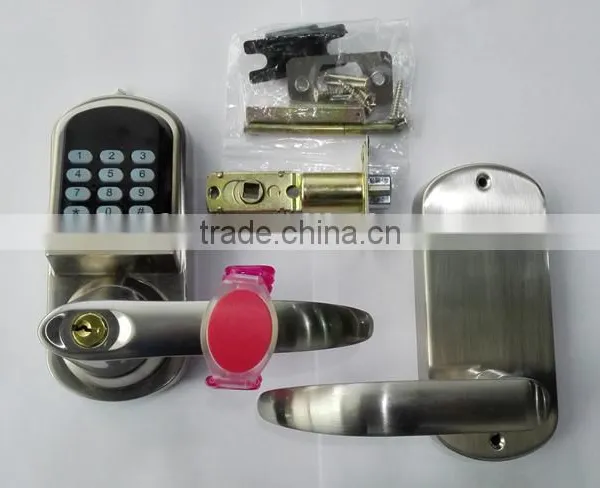 Z-wave Remote Control Password Keypless Electronic Cheap Door Locks With Handle (HF-LC9) photo-3
