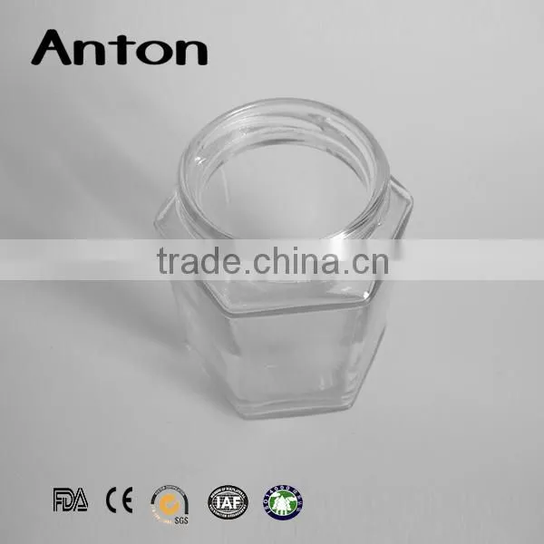 Various Capacity Footed Glass Storage Jar Sauce Bottles With Lid photo-5