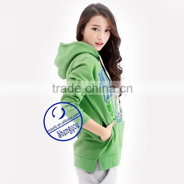 OEM Custom Cotton Women Pullover Hoodie Wholesale China photo-5