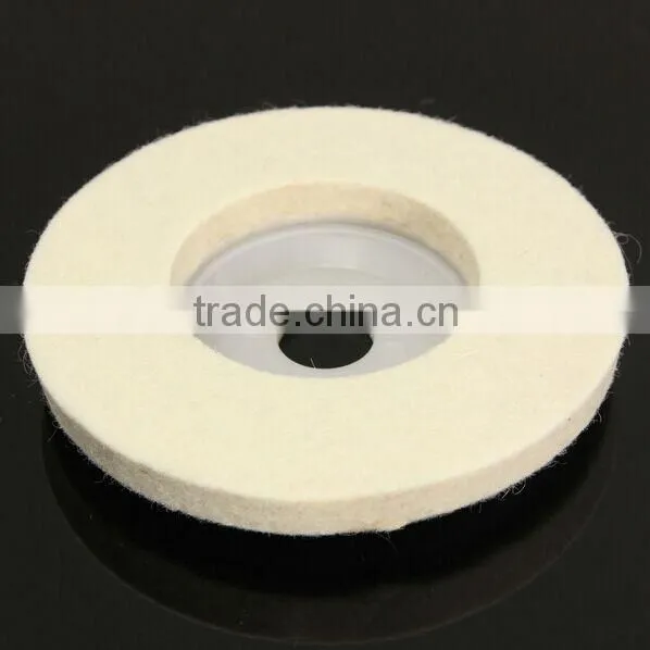 4Inch Dia 100mm Round Polishing Wheel Wool Felt Buffing Polishers Pad Pearl Cloth Buffing Wheels Abrasive Tool