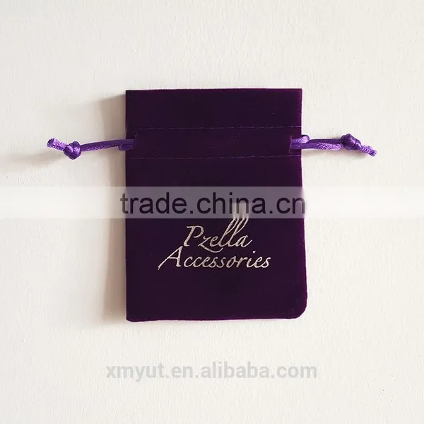 Velvet Jewelry Pouch With Logo