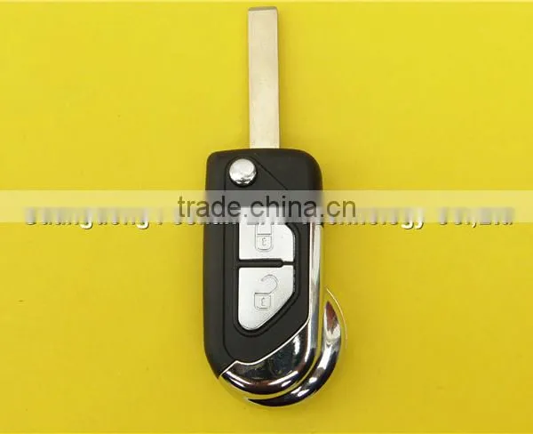 New Style 2 Button Flip Remote Car Key Case Suit for Peugeot Citroen photo-2