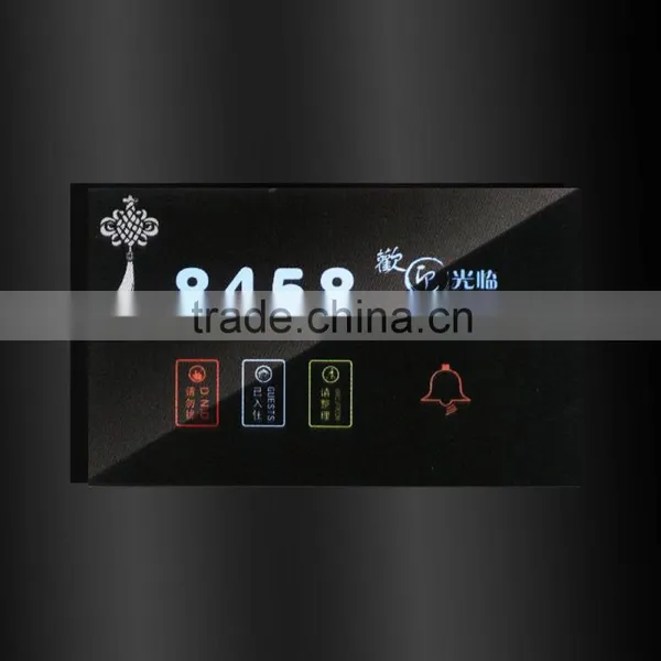 Combines Door Control Switch,Touch Door Bell Switch With LED Room Number Display. photo-2