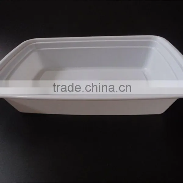 800ml Squarel Packing SuShi Lunch Boxes Disposable Plastic Food Packaging Containers With Lid photo-3