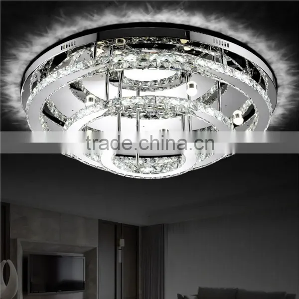 Top Quality Round LED Ceiling Lamp 90W 230V Cheap Crystal LED Chandelier photo-2