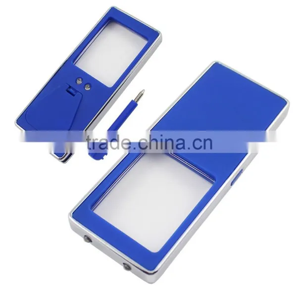 Portable Mini Pocket Led Card Light With Magnifier