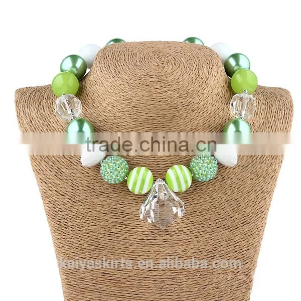 Stylish Easy Matching Bead Chunky Adorable Kids Wear Necklace + Blacelet Set photo-2