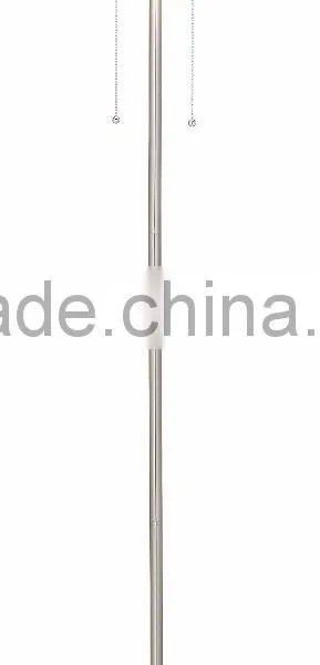 1024-10 Brushed Nickel Finish Urbane and Cosmopolitan Sleek Simplicity Double Pull Floor Lamp photo-3