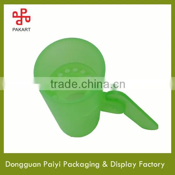Factory Wholesale Green Acrylic Tube Cometic Display/Pen Holder Stand photo-2